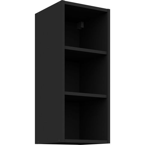 Hängeschrank Regal 30 cm Schwarz matt Küchenzeile Küche SIENA / MONZA / ARONA (1/4)