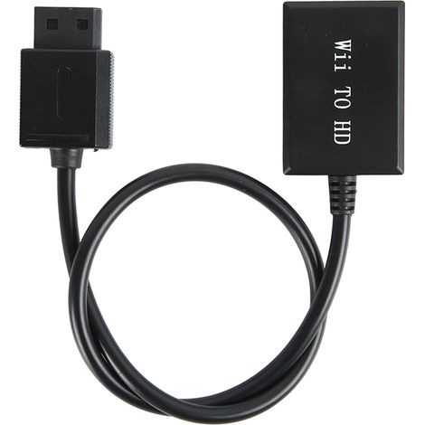 Convertisseur HDMI pour Wii vers TV HD, Support 1080P, Plug and Play, Adaptateur Jeu AV pour Téléviseurs Haute Définition (1/5)
