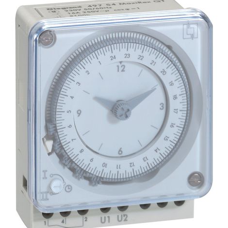 Inter horaire programmable analogique 72x72mm à programme journalier - connexion à vis - LEGRAND (1/2)