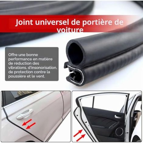 Joint de porte voiture universel joint porte en caoutchouc joint de coffre joint caoutchouc porte pour voitures camping-cars bateaux (3m) (1/4)