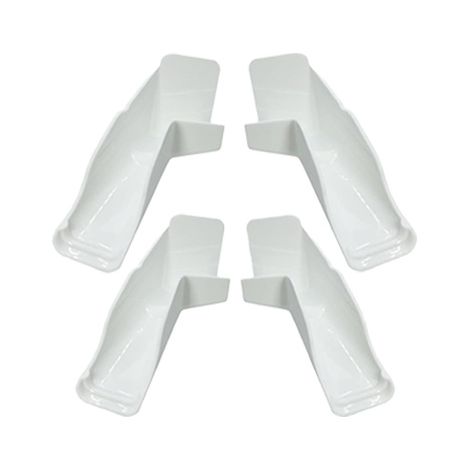Gouttières pour VR - Accessoires pour évacuation des eaux de toit (Blanc, paquet de 4) (1/3)