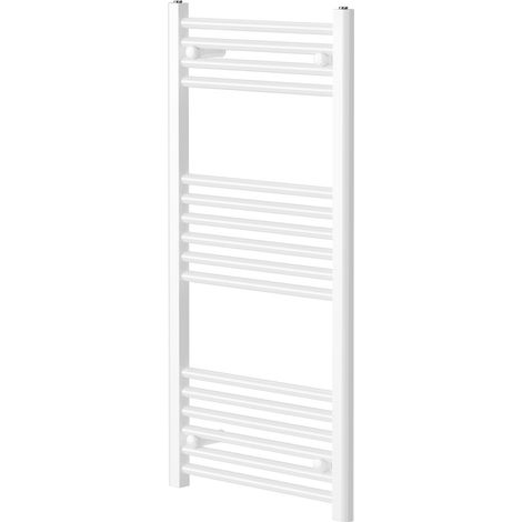 Pizarro White 1000mm x 500mm Straight Heated Towel Rail (1/5)