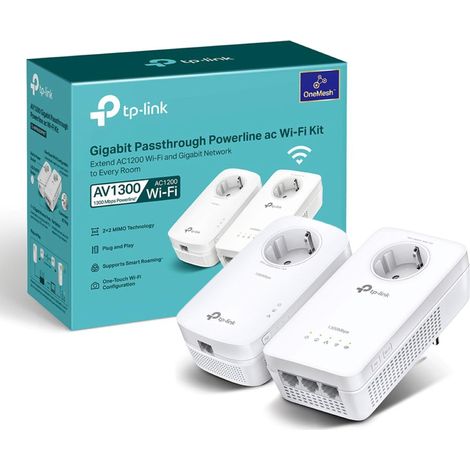 Kit adaptateur CPL tp-link tl-wpa8631p AV1300 3 ports Ethernet