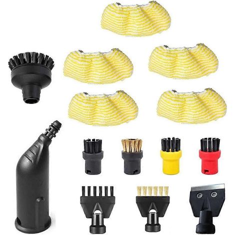 Hochleistungs-Reinigungsset zur Fleckenentfernung, einschließlich Edelstahlschaber und Drahtbürste, kompatibel mit den Modellen Karcher SC1, SC2, SC3, SC4 und SC5. (1/5)