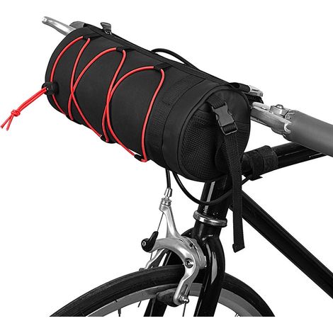 Multifunktionale Fahrradlenkertasche, Mountainbike-Fronttasche, Rahmentasche, Fahrrad-Schulterrucksack – Rot
