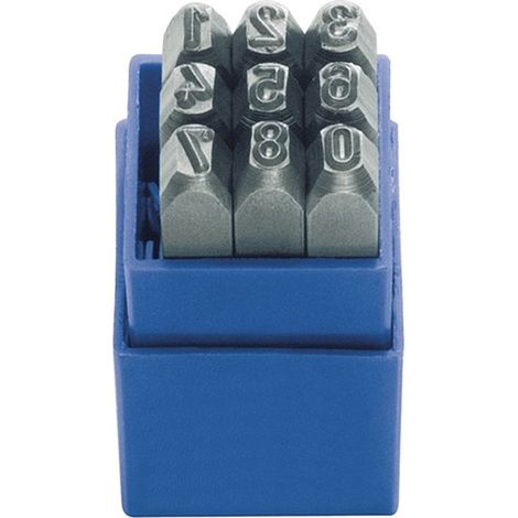 [NEUWERTIG] B-Ware Turnus Schlagzahlensatz 328 9 Tlg.Zahlen 0 9 Schrift H.8mm In Ku. Box