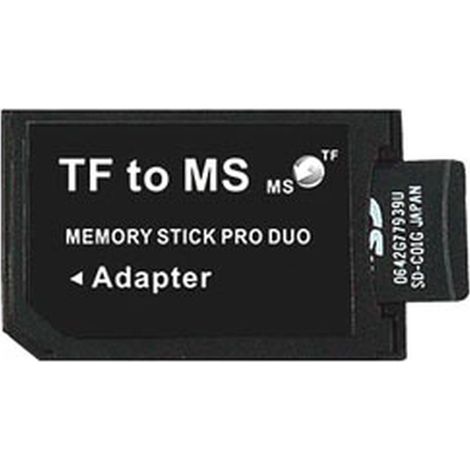 Convertidor de  tarjeta MicroSD/MicroSDHC a Tarjeta Memory Stick Pro Duo (compatible PSP) (1/2)
