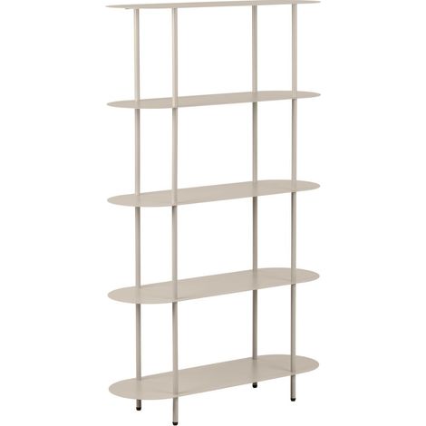 Etagère 5 plateaux arrondis en métal laqué sable - ELYAG (1/4)