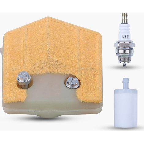 Kit d'entretien compatible JONSERED 670, 670 Champ, 630, 625, 625 II Scie Filtre à air Bougie d'allumage (1/5)