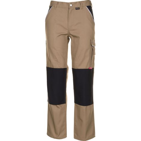 Pantalon Canvas 320 kaki/noir Taille 42