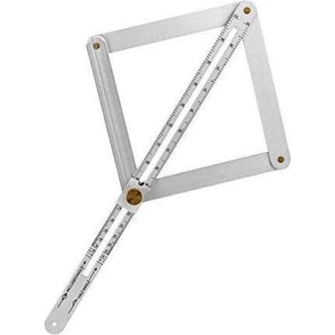 Règle de mesure multi-angles en alliage d'aluminium Ulisem, outil de mesure pour le travail du bois