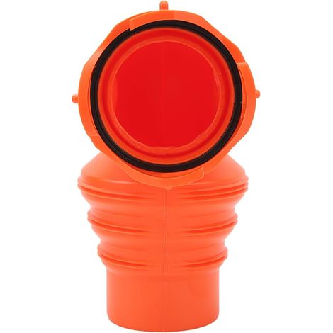 Coude de Tuyau D'égout RV, Connecteur de Tuyau D'égout D'installation Facile à 90 Degrés avec Couvercle pour le Yacht, en Matériau HDPE Premium, adapté aux Tuyaux D'égout en VR (1/4)