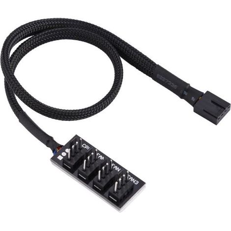 Adaptateur de Câble de Connecteur d\'alimentation ventilateur-CPU d\'ordinateur 4 Broches QI052 (1/4)