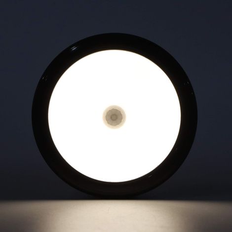 Jeffergarden Wosune Lampe à capteur de Mouvement, Lampe de Nuit à capteur 83x83x16mm avec vis pour éclairage de Nuit pour escaliers sous-sols pour Armoire penderie (1/5)