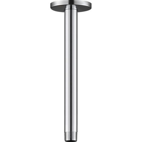 Shower Arm with 30cm Universal Ceiling Mount Shower Arm for Fixed Shower Head and Rain Shower Head Chrome