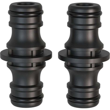 2-teiliges Verbindungsstück, XU, 1/2-Zoll-Doppelstecker für sichere Schlauchverbindung, zum Verbinden zweier Schläuche zur Verlängerung - KZQ (1/4)