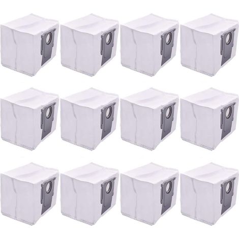 Sacs à Poussière Filtres pour Roborock S7 MaxV Ultra/Q5/Q5+/Q7/Q7+/Q7 Max/Q7 Max+ - Lot de 12 (1/5)