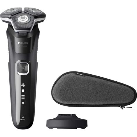 Philips SHAVER Series 5000 S5898/35 rasoio elettrico Rotazione Trimmer Nero