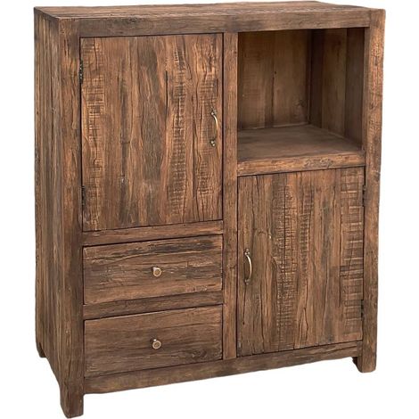 Petite armoire en bois recyclé Indra (1/5)