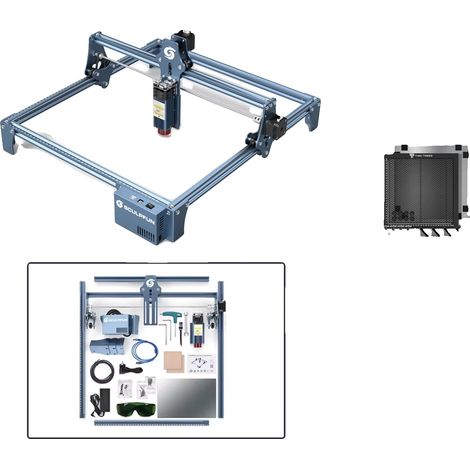 Machine de gravure laser, haute précision, compatibilité polyvalente, kit 2, prise EU, 5.5W (1/2)