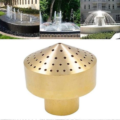 All-copper Fireworks Layer Water Nozzle Landscaping Fountain Head 4 Points (1/4)