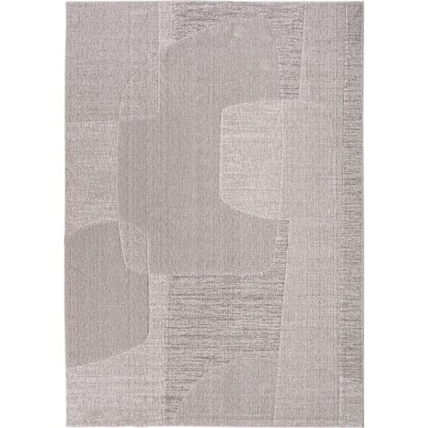 Tapis classique effet vieilli tons neutres en polyester élégant - Beige vieilli tons neutres chaleureux (1/5)