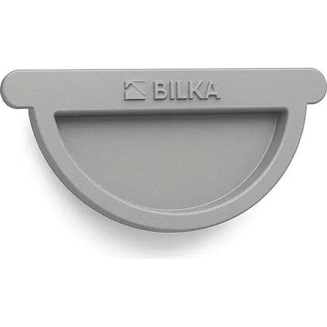 Fond de gouttière acier Ø127 mm – Gris mat RAL 7011