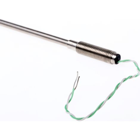 Thermocouple type K Ø 4.5mm, L 250mm, +1100°C max à Câble ( Prix pour 1 ) (1/2)