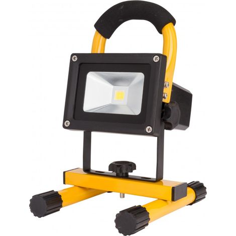 Greenice – LED-Flutlicht 10 W – 1.000 lm – 6.000 °K – IP65 – wiederaufladbarer Akku – 50.000 Stunden – UPLFL10W (1/2)