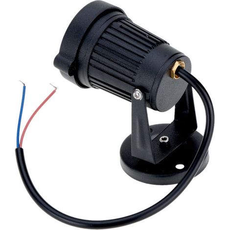 Spot Led En Aluminium Noir Pour Pelouse, 5W 85-265V, Blanc Chaud (1/4)