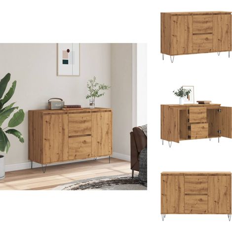 Sideboard Artisan-Eiche 104x35x70 cm Holzwerkstoff - Sideboard - Sideboards - Kommode - Buffet (1/5)