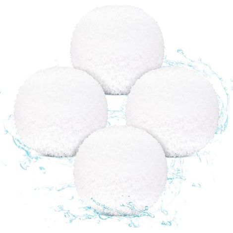Lot de 4 balles absorbantes d'huile réutilisables pour spa, balles éponges absorbantes d'huile lavables pour piscine, jacuzzi, spa, baignoire spa (1/5)
