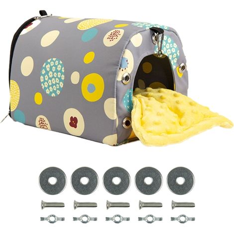 Nid douillet pour oiseaux, cage à oiseaux montée sur support, nichoir, hamac, lit pour petits oiseaux, endroit douillet pour dormir, cachettes pour perruches