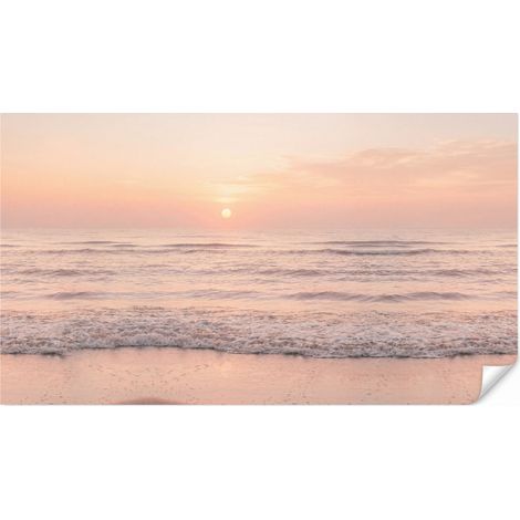 Carta da Parati Sole - Spiaggia - Rosa 500x280 cm (1/5)