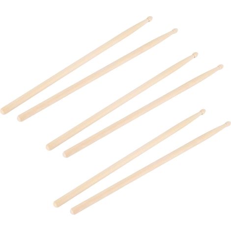 10 Paires de Baguettes de Batterie 7A en Bois - Pour Batterie Acoustique, Accessoires de Percussion (1/5)