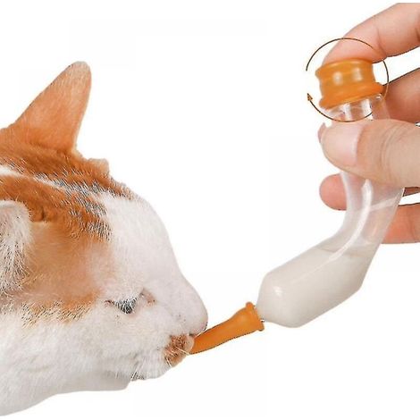 Seringue d'alimentation pour animaux de compagnie Sucette d'alimentation pour animaux de compagnie avec alimentation en silicone pour chaton nouveau-né et chiot (1/5)