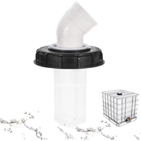 45° IBC Tankdeckel mit waschbarem Nylonfilter für 1000 Liter IBC Regenwassertanks, IBC Deckelfilter, IBC Tankzubehör, 165 mm Nylon Regenwasserfil (1/5)