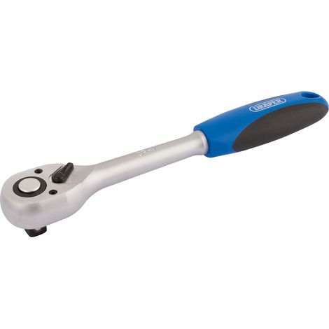 Draper 1/2 Inch 72-Tooth Reversible Soft Grip Ratchet Wrench (Model 16429)