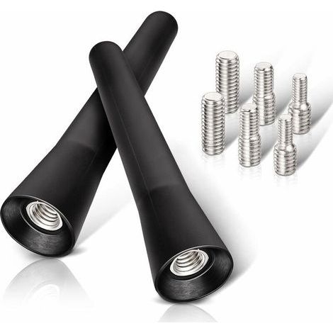 2 Pieces Car Antenna FM DAB Car Radio Antenna 6.5cm Mini Short Car Antenna with FM/AM/DAB Reception Function (1/4)