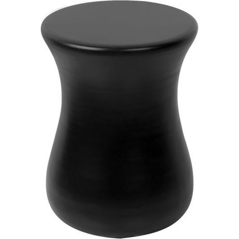 Taburete Gessi Goccia en GRES negro, superficie de asiento 337mm,