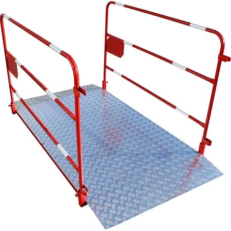 PLATE FORME TP PLIABLE ROUGE 2000 x 1000mm - PASSERELLEPLIABL