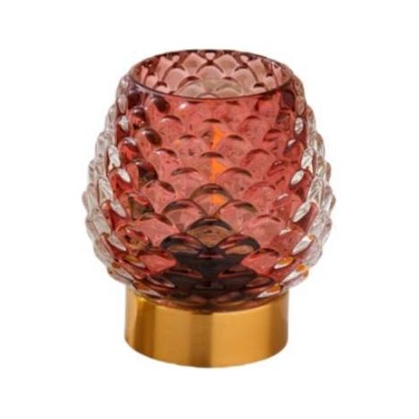 Petite lampe de table avec minuterie, lampe sans fil à piles avec ampoule LED, lampe en verre à piles pour chambre/salle de bain/cuisine/salle à manger, décoration d'angle de salon, lampe de chevet, r (1/5)