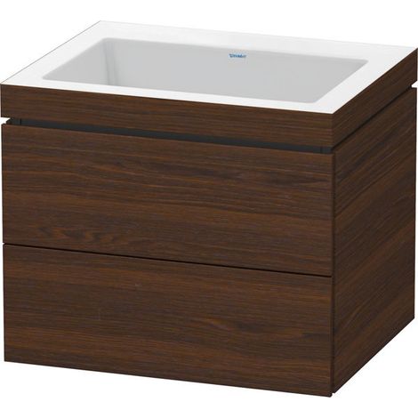 Lavamanos Duravit L-Cube con base mural, 60x48 cm, 2 cajones, sin (1/5)