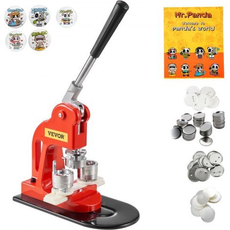 Kit per Fustellatrice Manuale di Badge Spillo Bottoni Modelli (1/5)