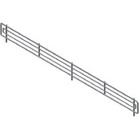 1PZ FRONTALINO IN FILO CROMATO - mm.1330 l.x80 h.
