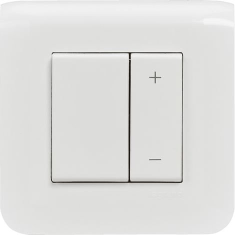 Legrand – Variateur de lumière complet 2 fils – Plaque contemporaine – Fixation à griffes – Compatible avec LED dimmables et halogènes (1/4)