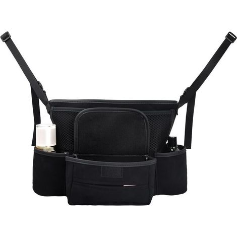 Organisateur de Rangement pour Siege Voiture, Sac Rangement Suspendu Voiture Entre Siege Avant avec Support de Sac à Main Pour Boire Téléphone Tissu, Protection de Dossier Voiture, 36x25cm,de