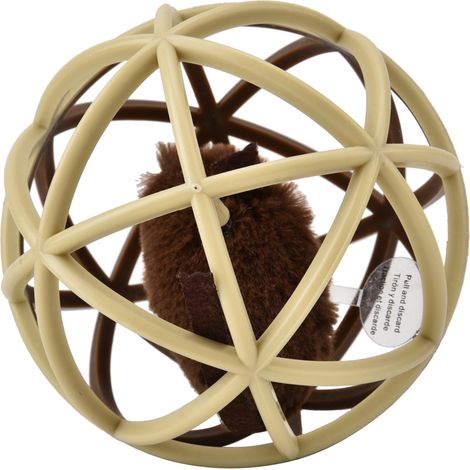 Animal de compagnie chat prisonnier souris balle Puzzle jouet Sisal drôle molaires griffe (riz couleur café) (1/5)