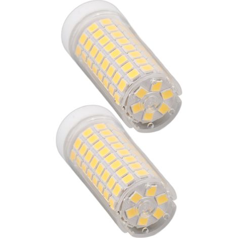 2er-Pack LED-Lampen in Maiskolbenform aus Keramik, 102 LEDs, G4-Sockel, 10 W, dimmbar, entspricht 100 W Halogenlampe, 100–120 V Wechselstrom, natürliches Licht (1/5)
