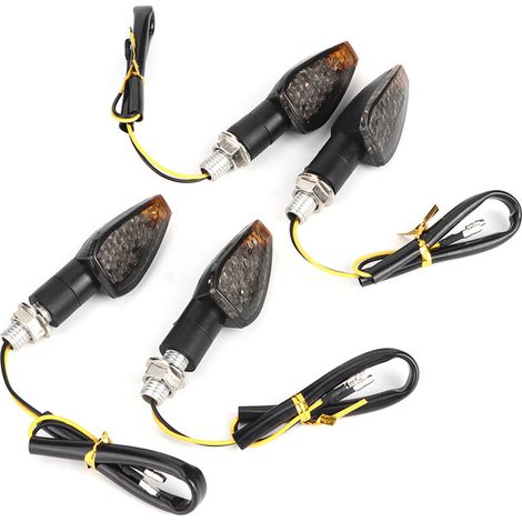 Set di 4 indicatori di direzione a LED universali per moto e moto da cross (1/3)